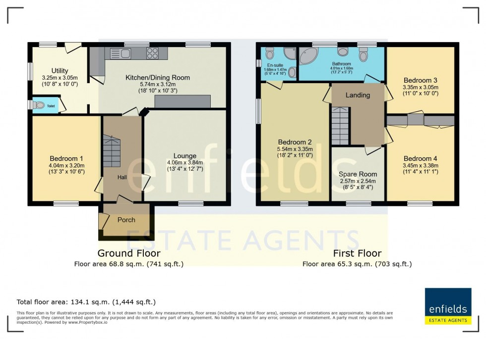 Floorplan for Hawkins Road, Poole