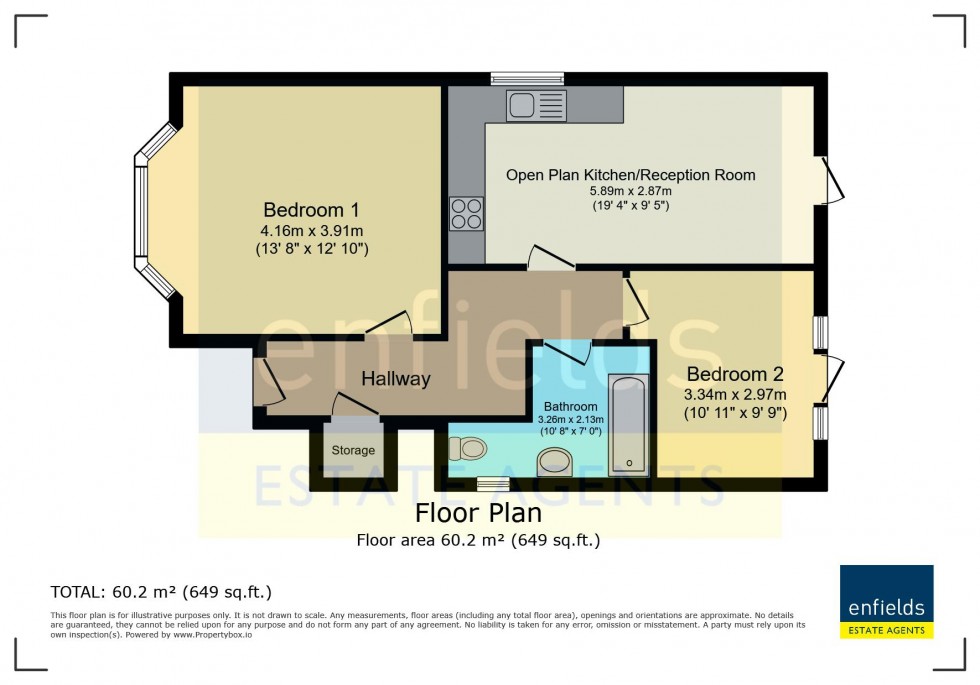 Floorplan for Charminster Avenue, Bournemouth