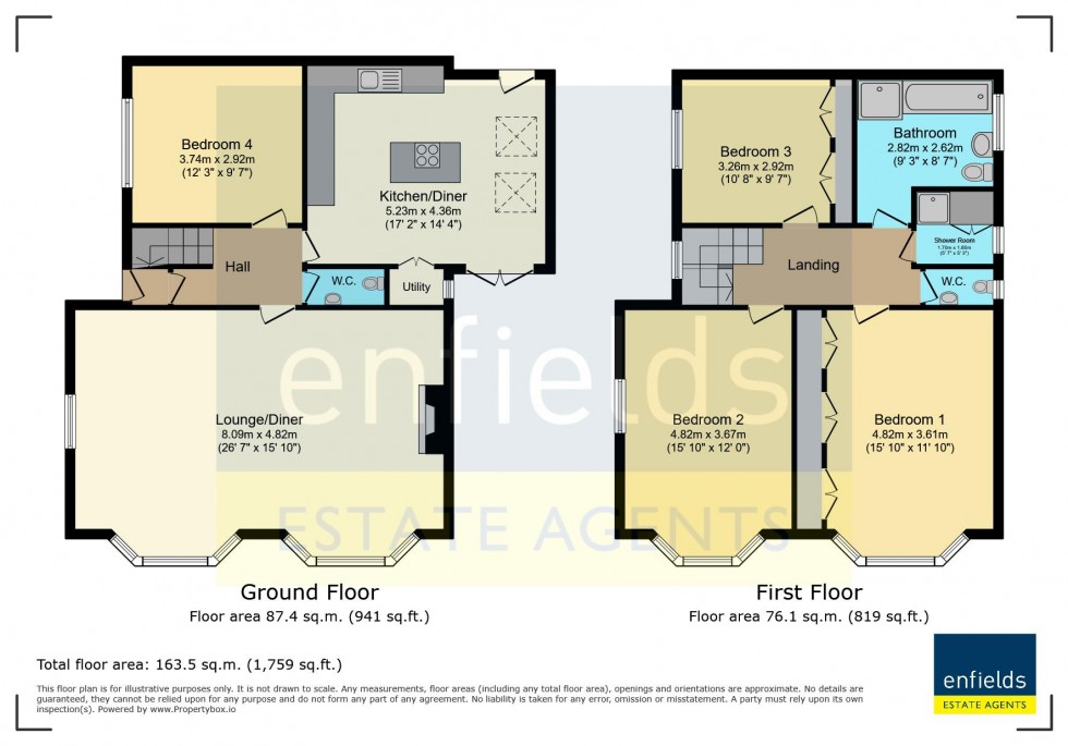 Floorplan for Gervis Road, Bournemouth