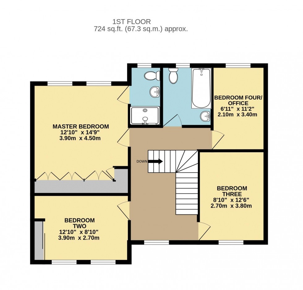Floorplan for Princess Drive, West Haddlesey