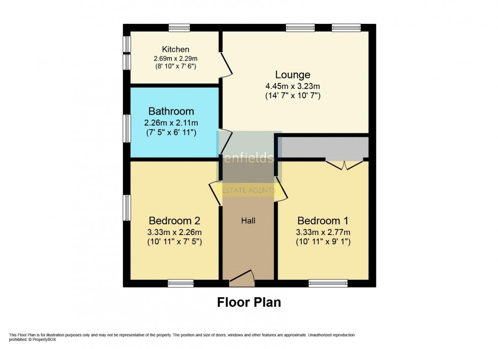 Floorplan for Charminster Close, Bournemouth