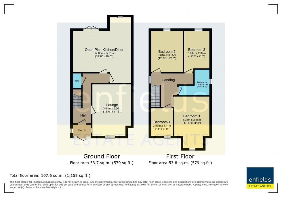 Floorplan for Hankinson Road, Bournemouth