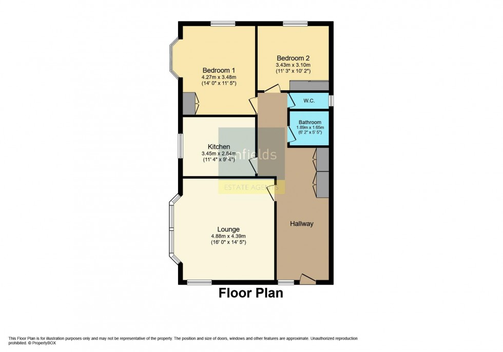 Floorplan for Nairn Road, Talbot Woods