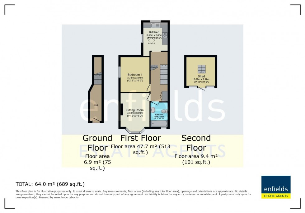 Floorplan for Shaftesbury Road, Bournemouth