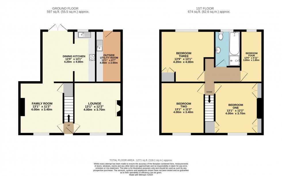 Floorplan for High Street, Normanton