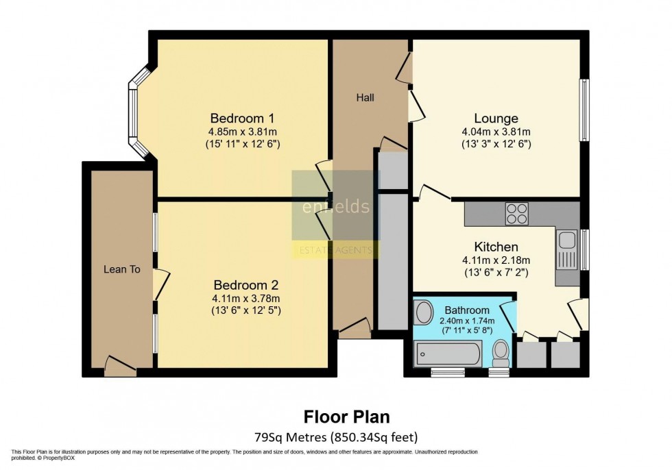 Floorplan for 67 Talbot Road, Bournemouth