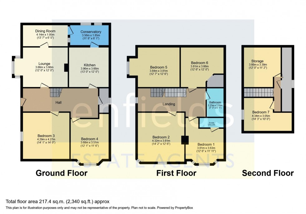 Floorplan for Hankinson Road, Bournemouth