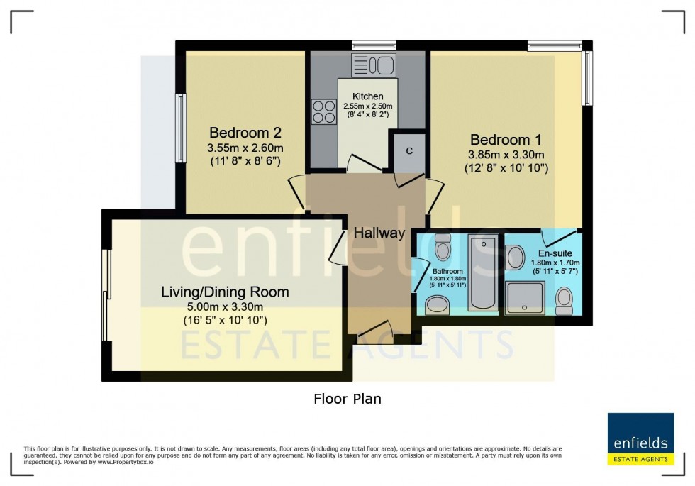 Floorplan for Surrey Road, Poole