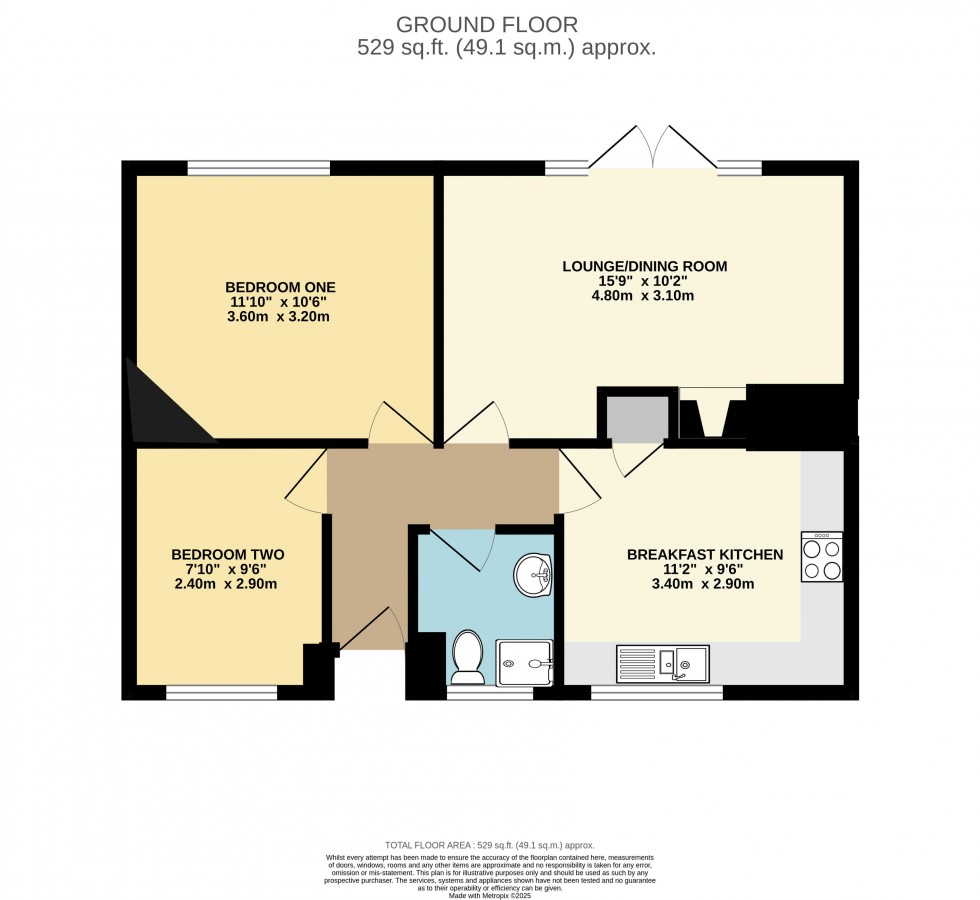 Floorplan for Rose Avenue, Upton