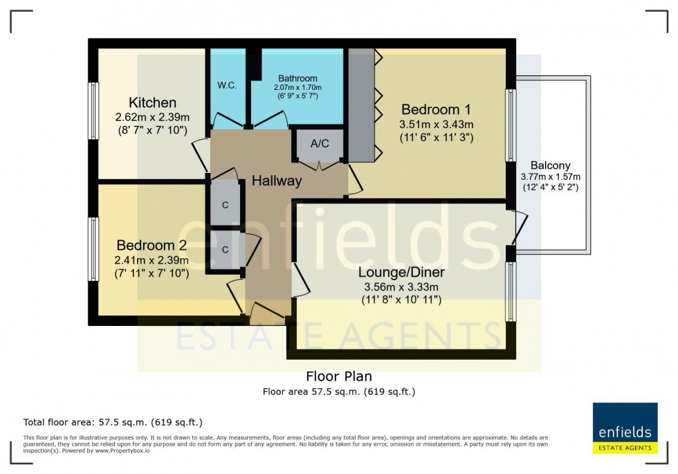 Floorplan for Parkstone Road, Poole