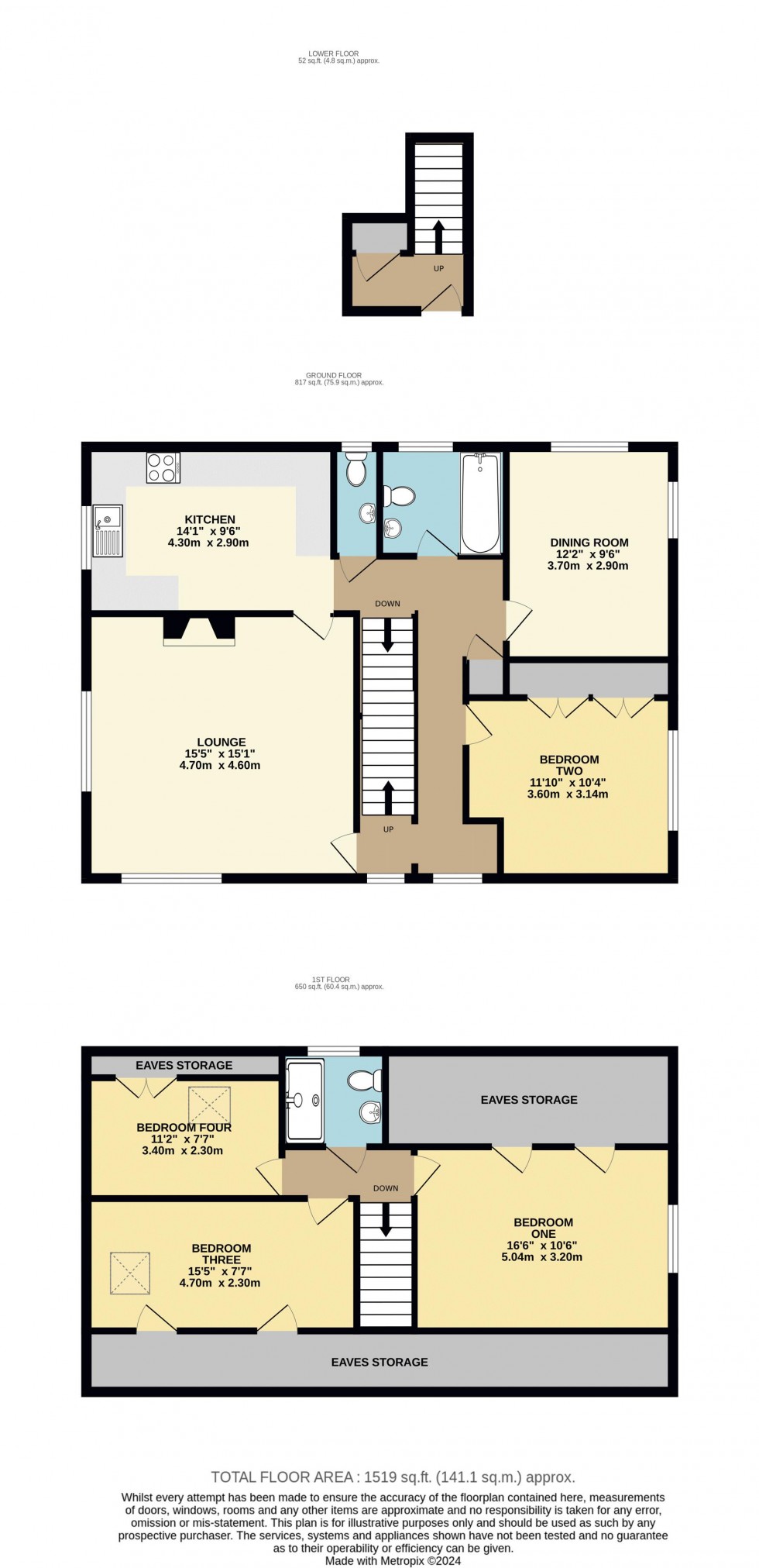 Floorplan for Carleton Road, Pontefract