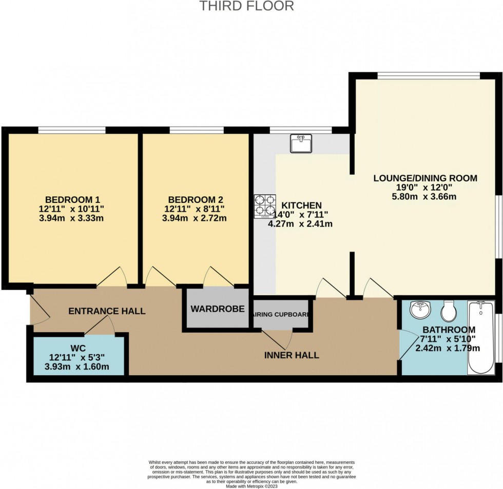 Floorplan for Glenferness Avenue, Bournemouth