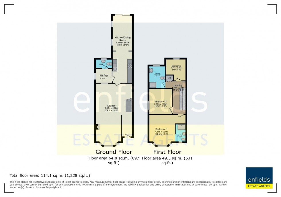 Floorplan for Recreation Road, Poole