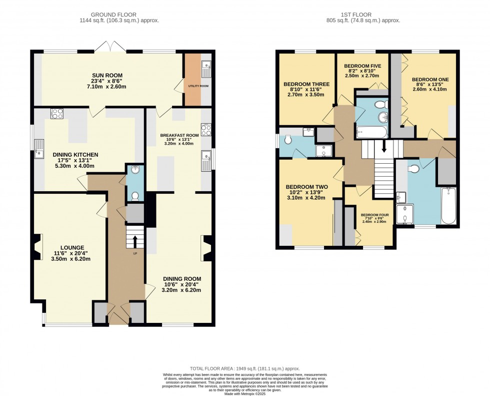 Floorplan for Telford Close, Castleford