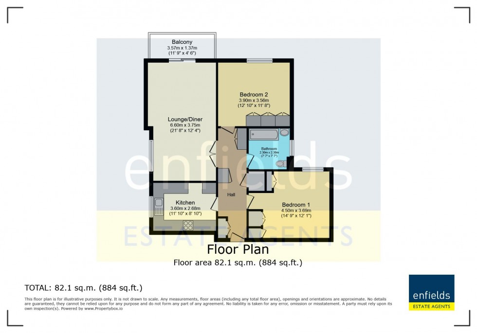 Floorplan for Chine Crescent Road