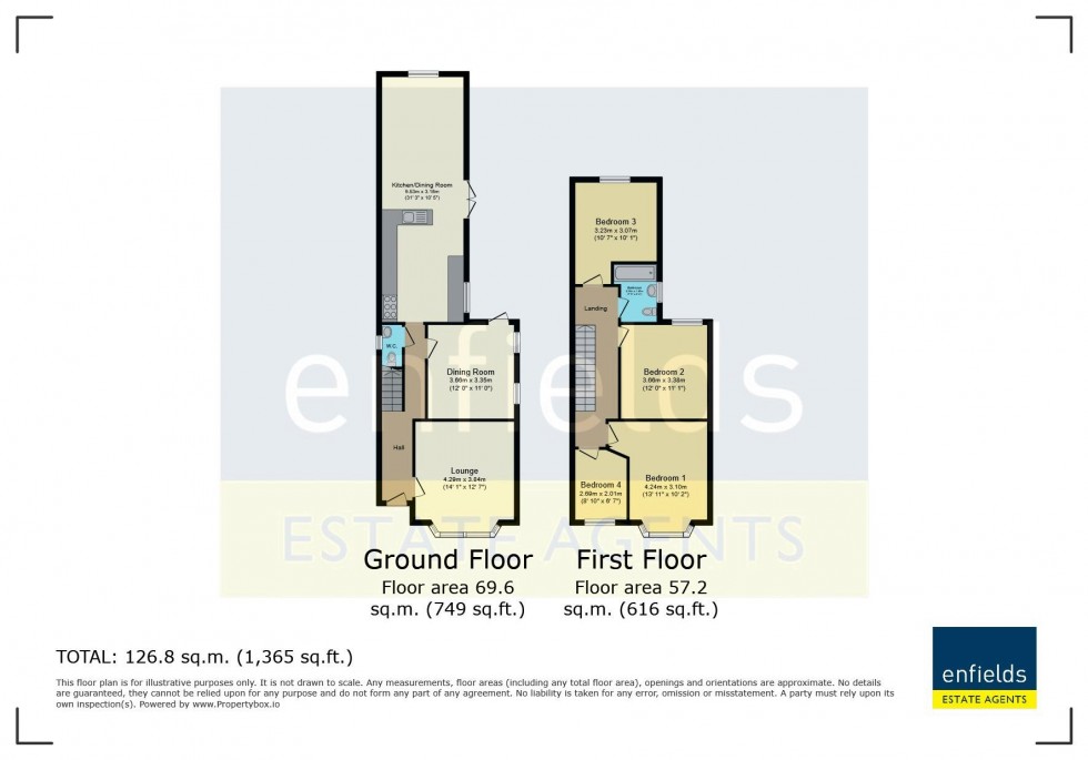 Floorplan for Capstone Road, Bournemouth