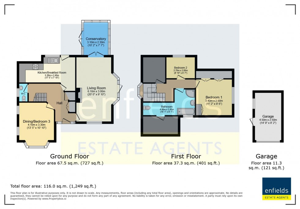 Floorplan for Greenacres Close, Bournemouth