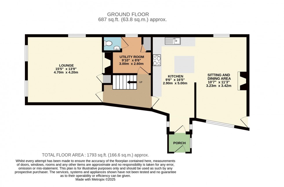 Floorplan for The Gate House, Great North Road, Wentbridge