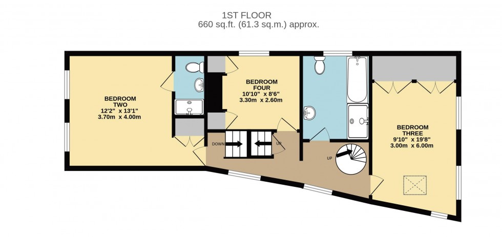 Floorplan for The Gate House, Great North Road, Wentbridge