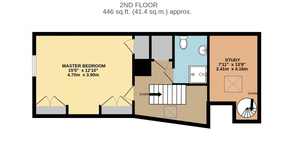 Floorplan for The Gate House, Great North Road, Wentbridge