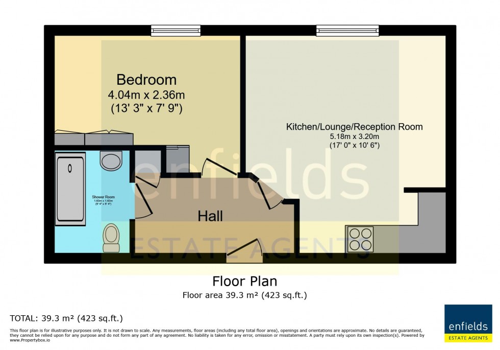 Floorplan for To Be Sold via Secure Sale online bidding. Terms & Conditions apply. Starting Bid £85.000