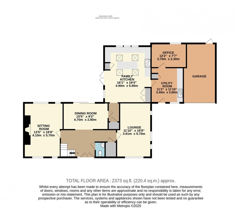 Floorplan for Bridge End House, Birkin
