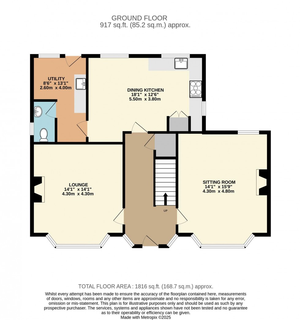 Floorplan for Greystones, Carleton Road, Pontefract
