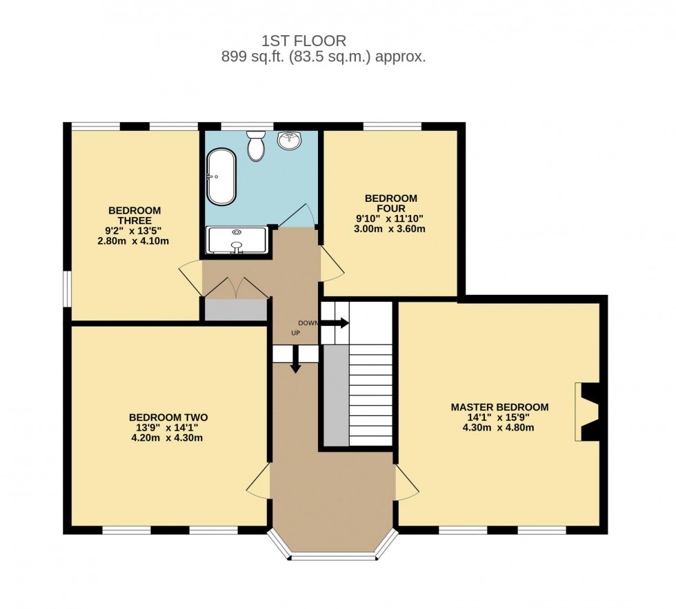 Floorplan for Greystones, Carleton Road, Pontefract