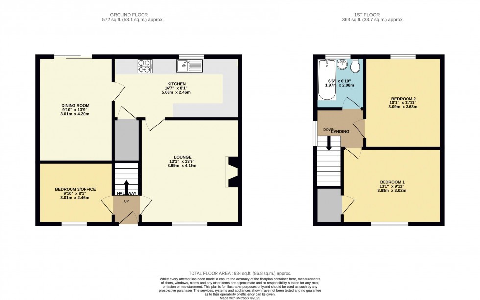 Floorplan for Markham Avenue, Rawdon