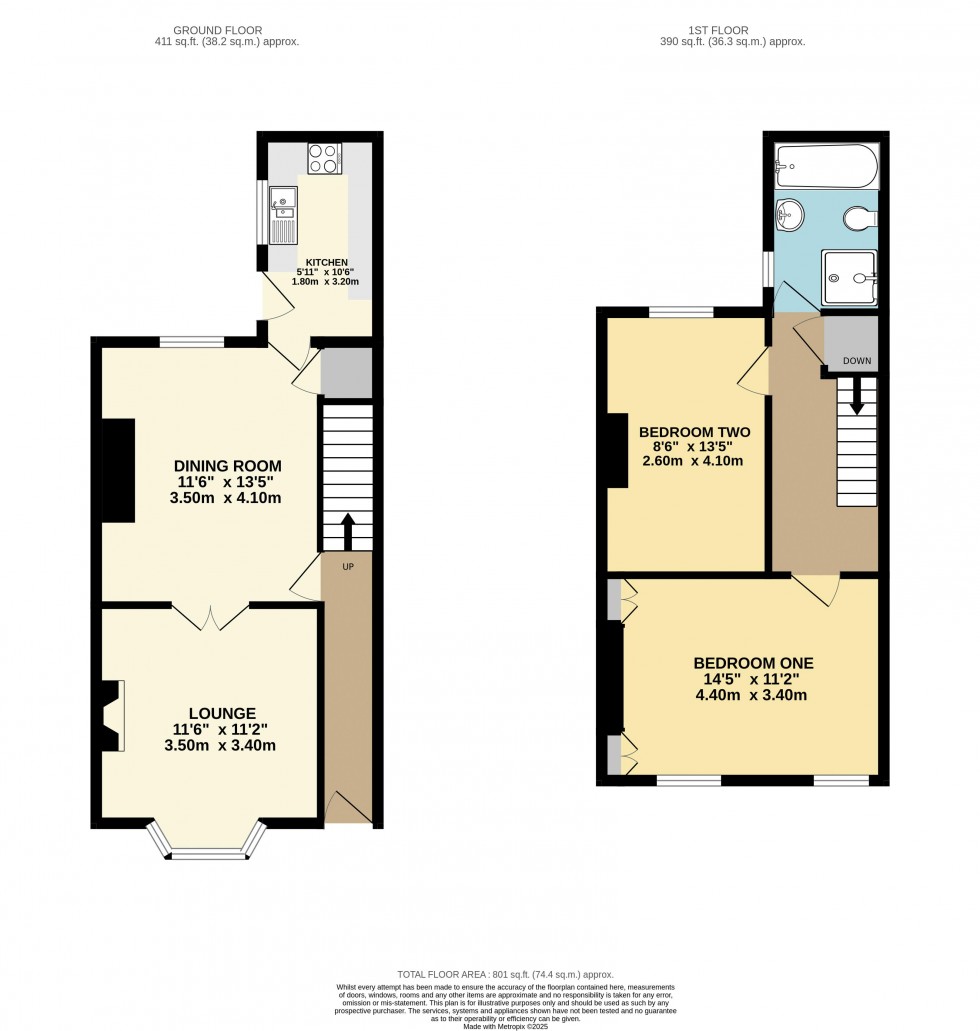 Floorplan for Banks Avenue, Pontefract