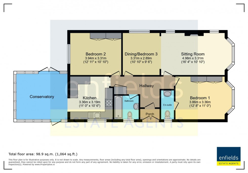 Floorplan for Leydene Close, Bournemouth