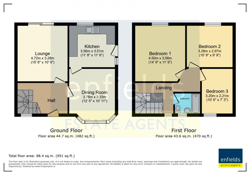 Floorplan for Castle Road, Bournemouth