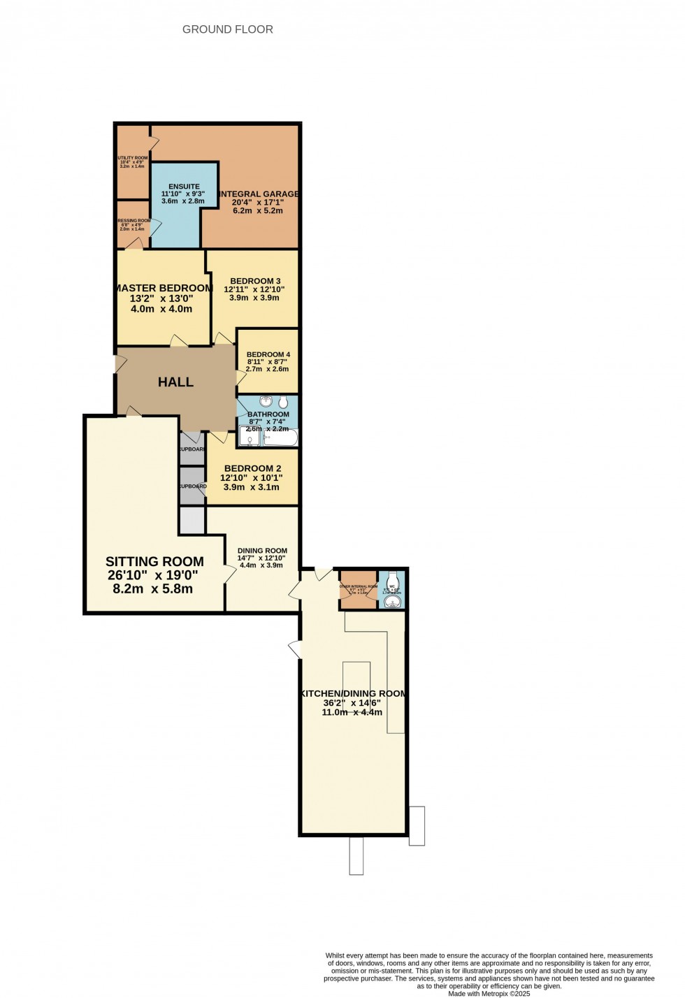 Floorplan for Moorland Close, Moor Road