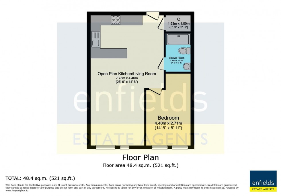 Floorplan for Commercial Road, Ashley Cross
