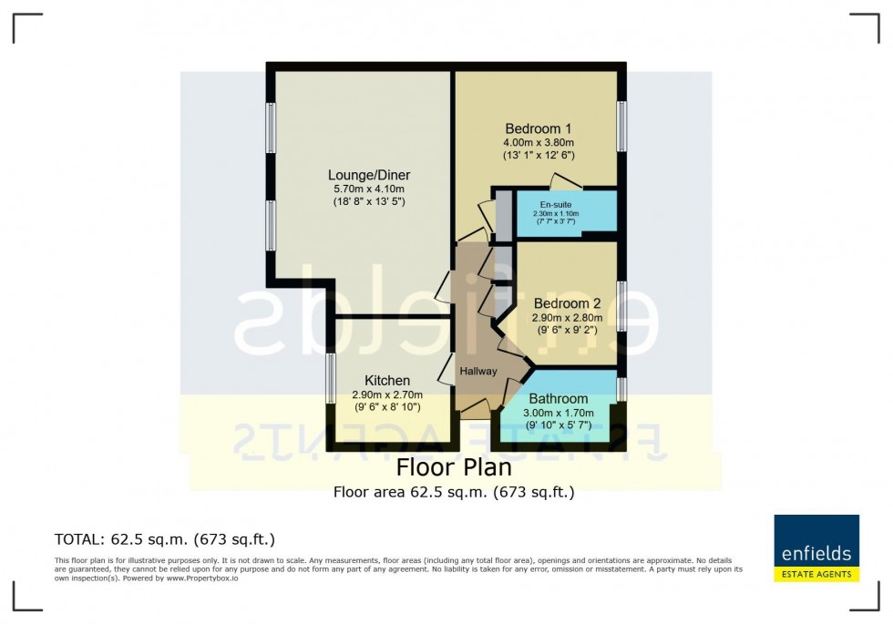 Floorplan for Wessex Gate Malmesbury Park Road BH8 8PD