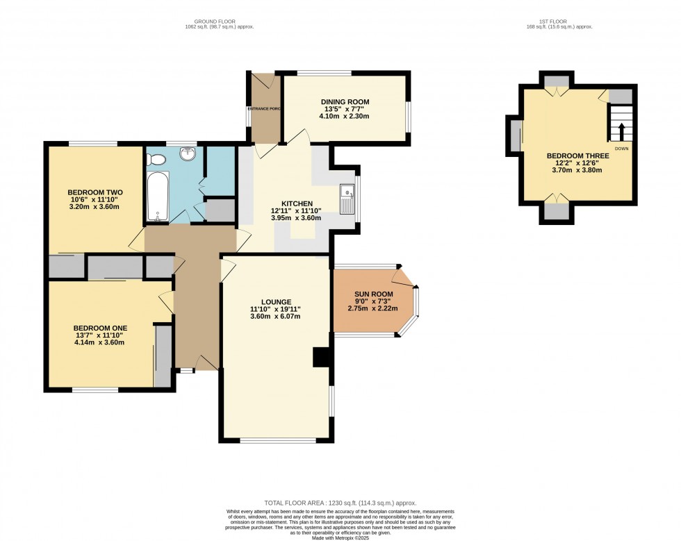 Floorplan for Knottingley Road, Pontefract