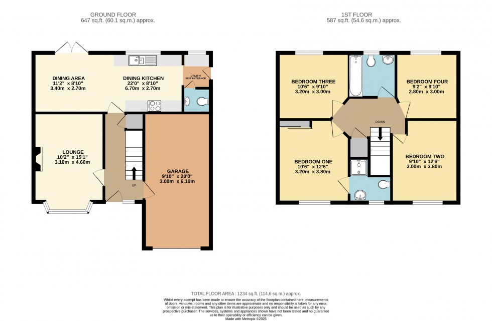 Floorplan for Shortwall Court, Pontefract