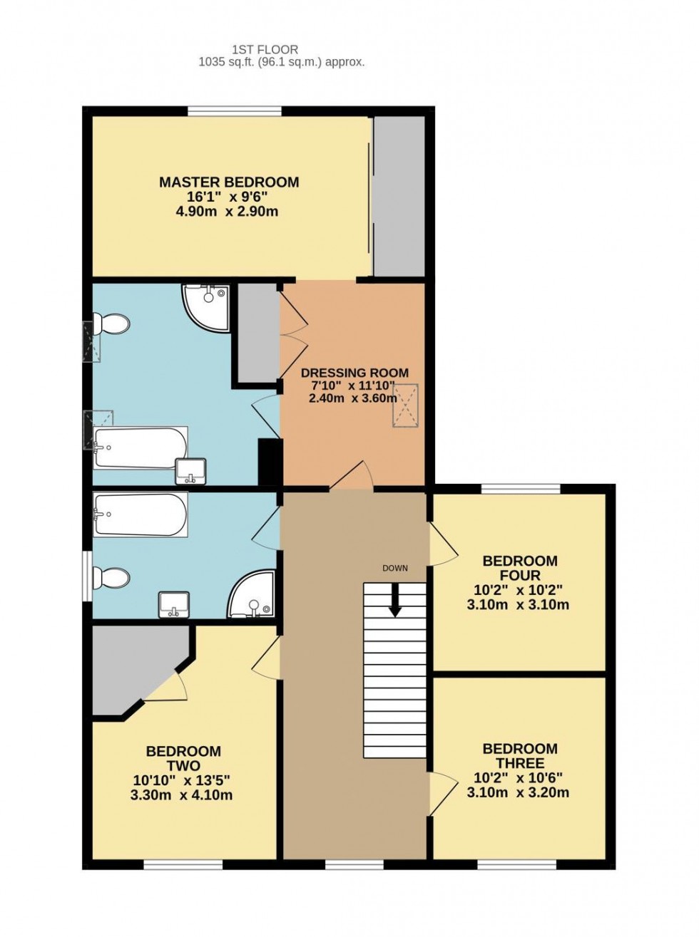 Floorplan for 37B High Street, Hook