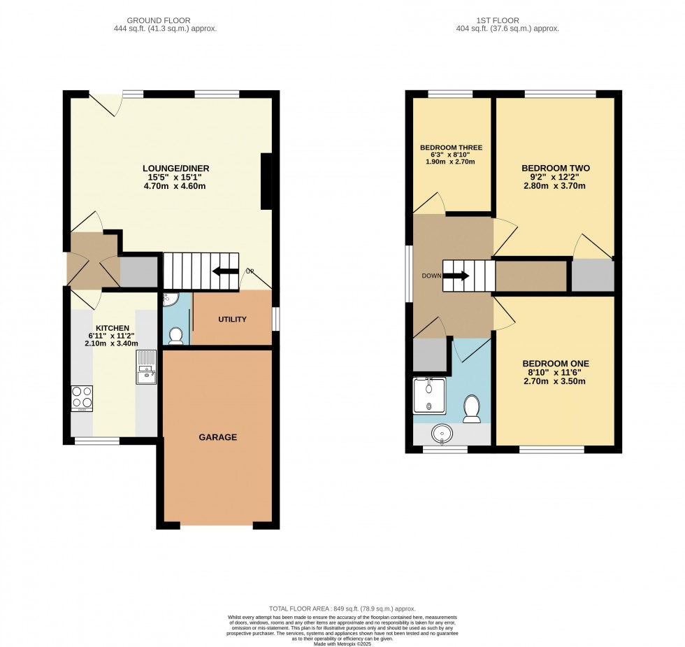 Floorplan for Lemon Tree Close, Pontefract