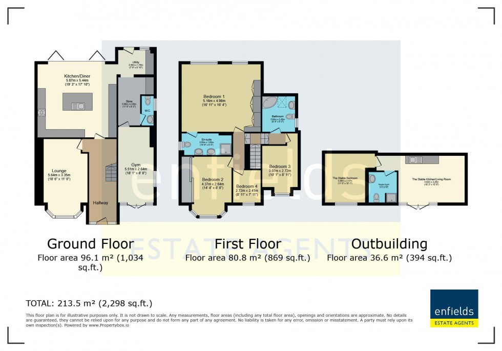 Floorplan for Ringwood Road, Longham