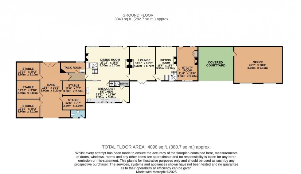 Floorplan for Higher Murgatshaw Farm, Blackshaw Head, Hebden Bridge