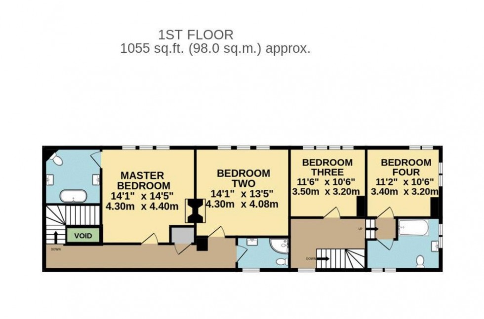 Floorplan for Higher Murgatshaw Farm, Blackshaw Head, Hebden Bridge