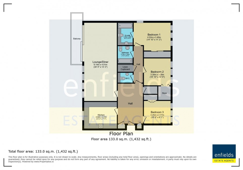 Floorplan for Admirals Walk West Cliff Road BH2 5HH