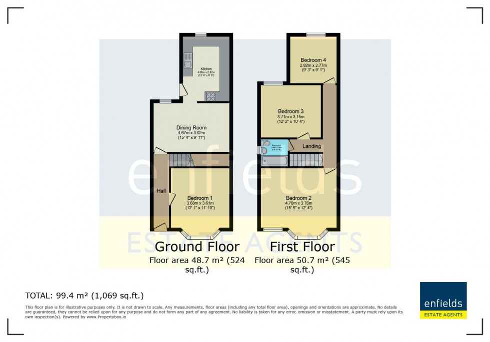 Floorplan for Bemister Road, Bournemouth