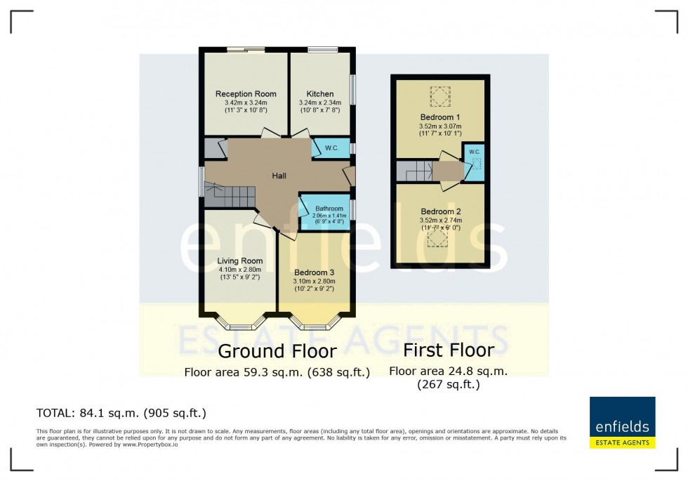 Floorplan for Wharfdale Road, Poole