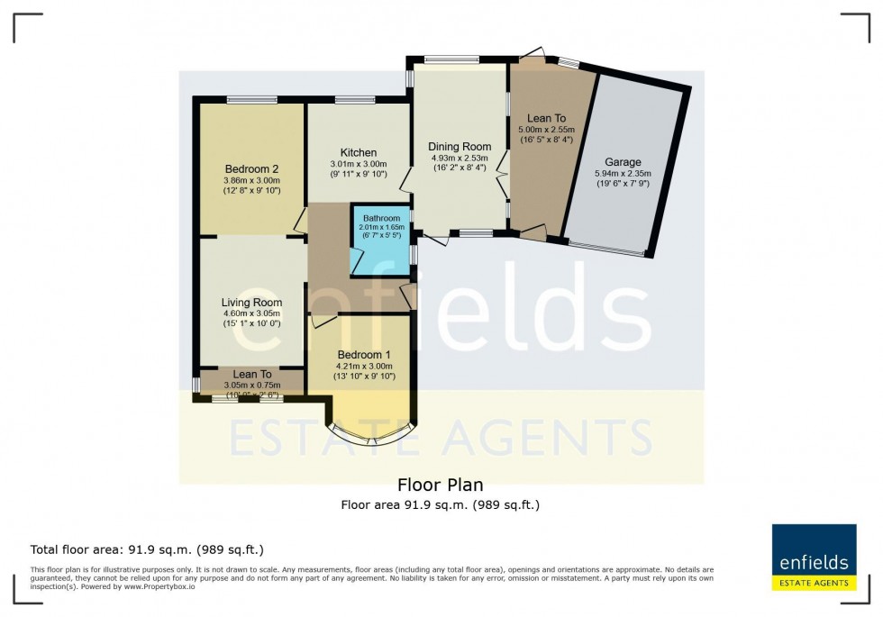Floorplan for Rose Crescent, Poole