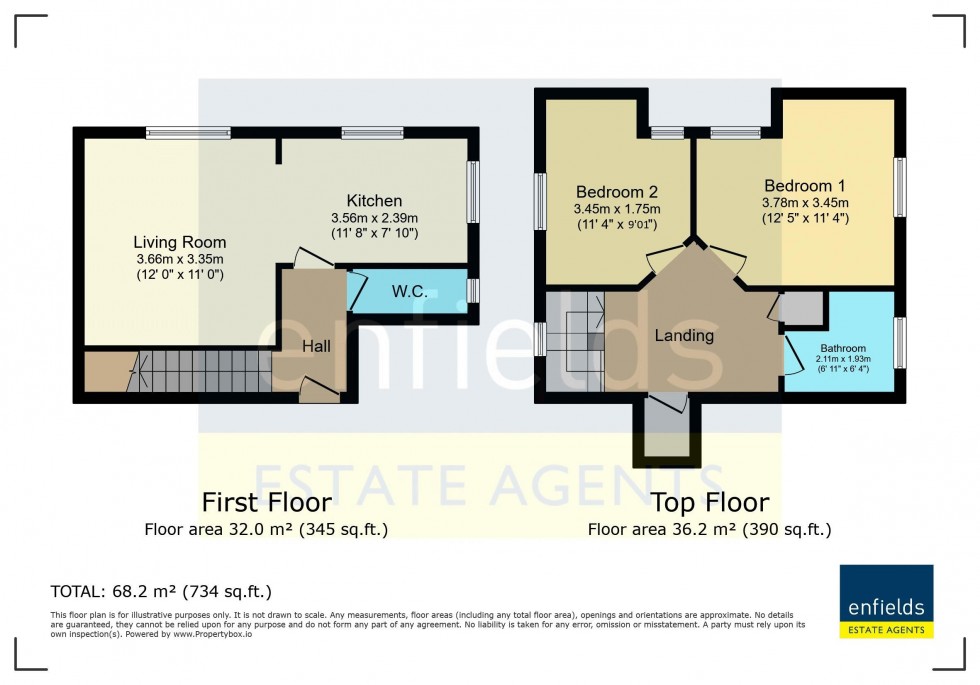Floorplan for Heron Court Road, BH3 7LL – Stunning Duplex Flat in Immaculate Condition