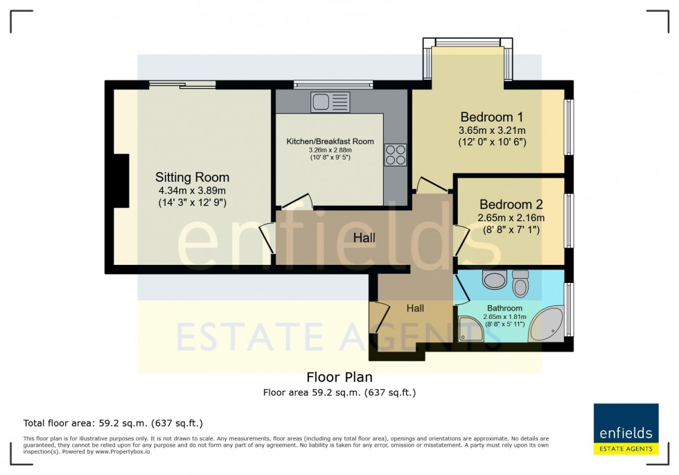 Floorplan for Surrey Road, Bournemouth