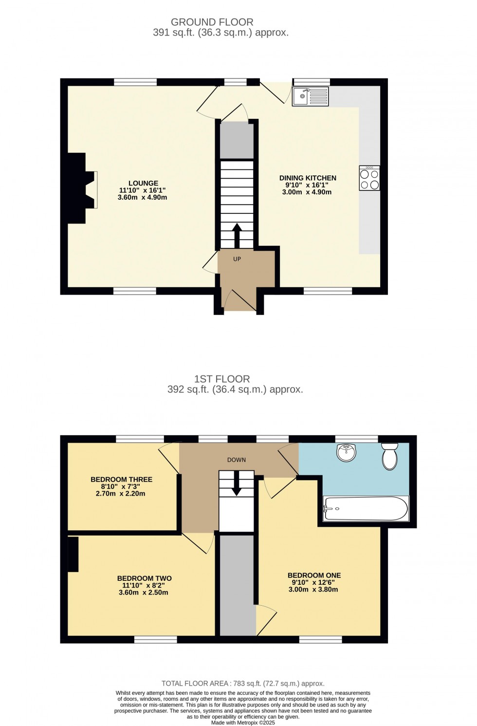 Floorplan for Wellgarth Road, Featherstone
