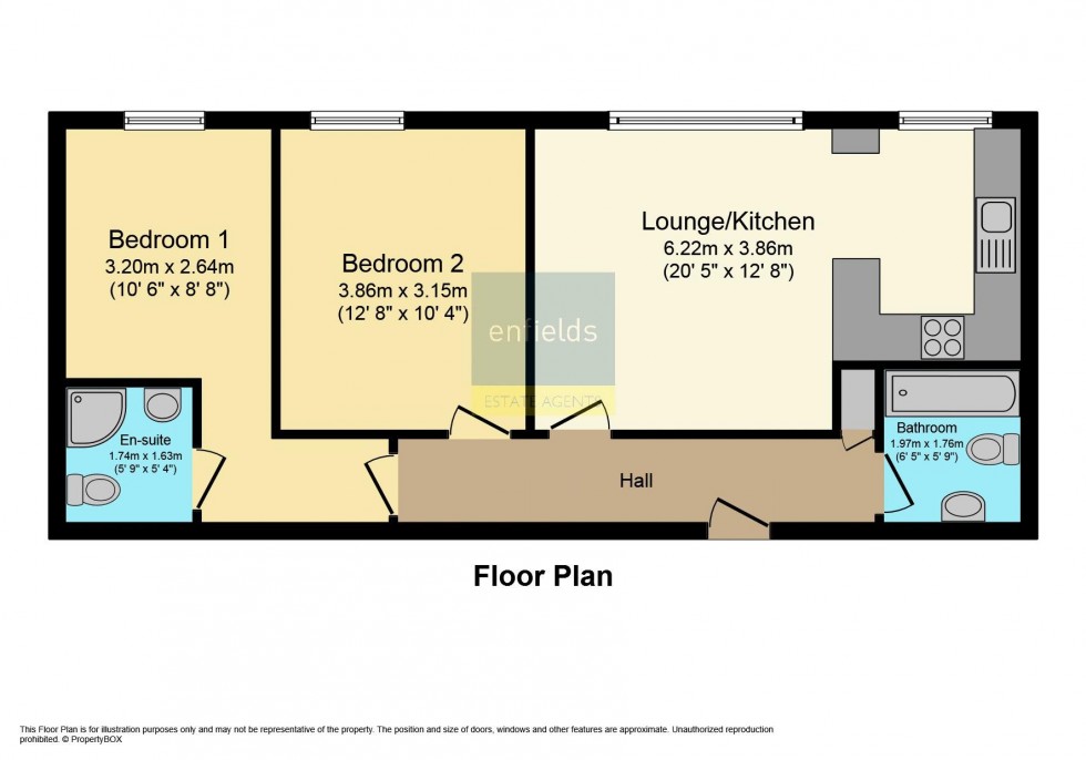Floorplan for Bodorgan Road, Bournemouth